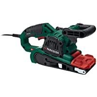 LIJADORA DE BANDA CON VELOCIDAD REGULABLE 600W Y CAJA DE ASPIRACION DE POLVO- PARA LIJAR MADERA...